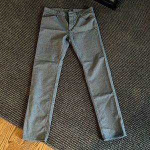Hugo boss blue plaid jean pant